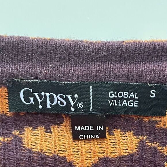 Anthro Gypsy 05 Ovieto Intarsia Knit Shift, Size Small - Picture 2 of 8
